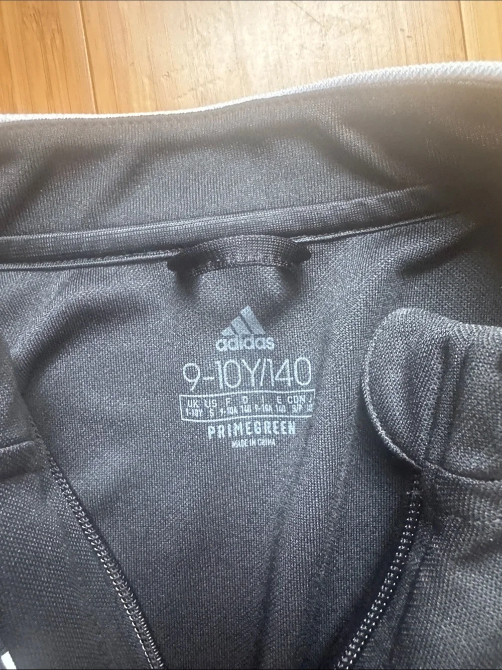 adidas Black Performance Track Jacket with White Stripes